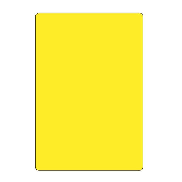 Intravenous Bag Label, Removable Pinfed 5-7/8" x 4" Yellow